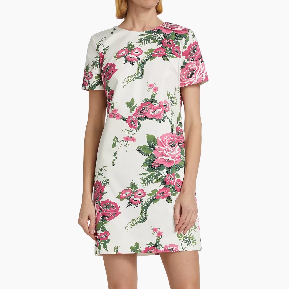 Carolina Herrera Floral Shift Dress Size 10 Brand New Carolina Herrera Floral Shift Dress Size 10 Brand New